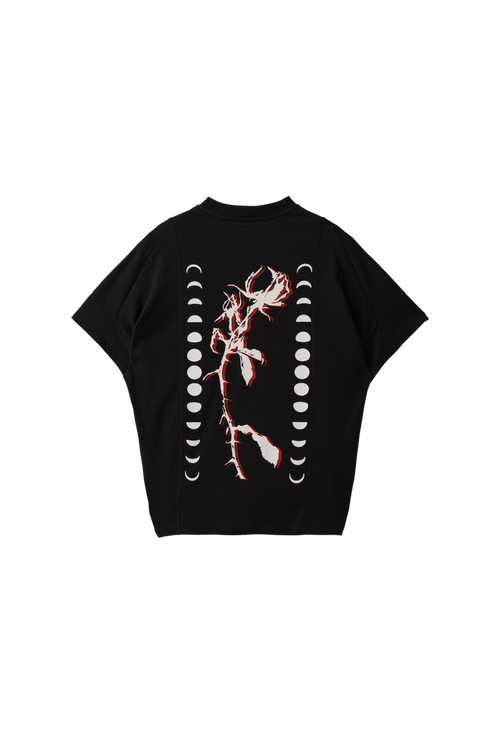 Eclipse Curve T-Shirt - Cream, Black