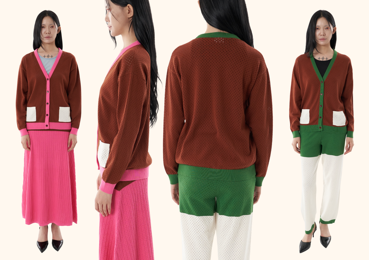 Knit Crewneck Long Sleeve Top