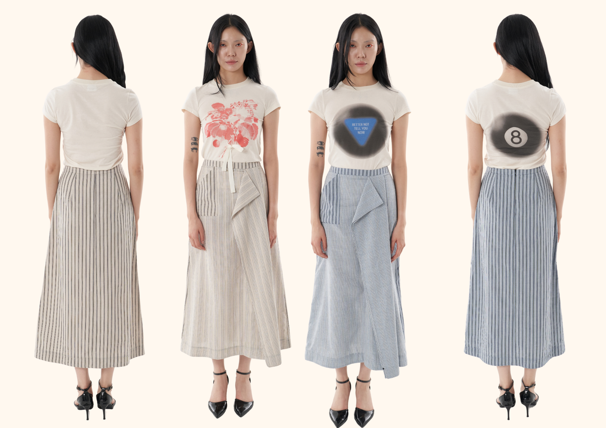 Front Drape Skirt
