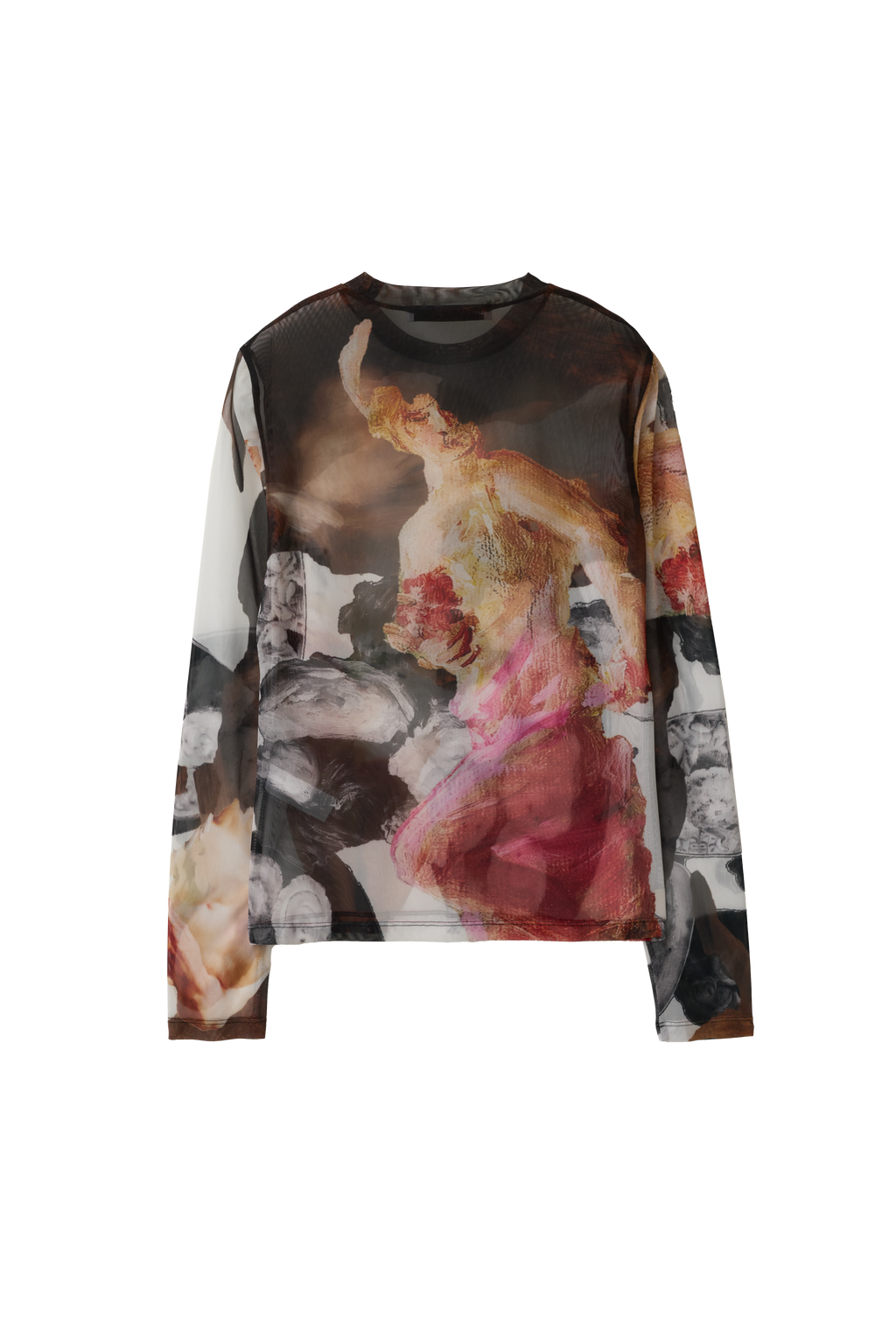 Snooze Long Sleeve Mesh Top