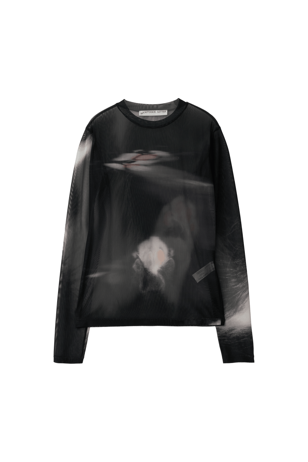 Feline Long Sleeve Mesh Top