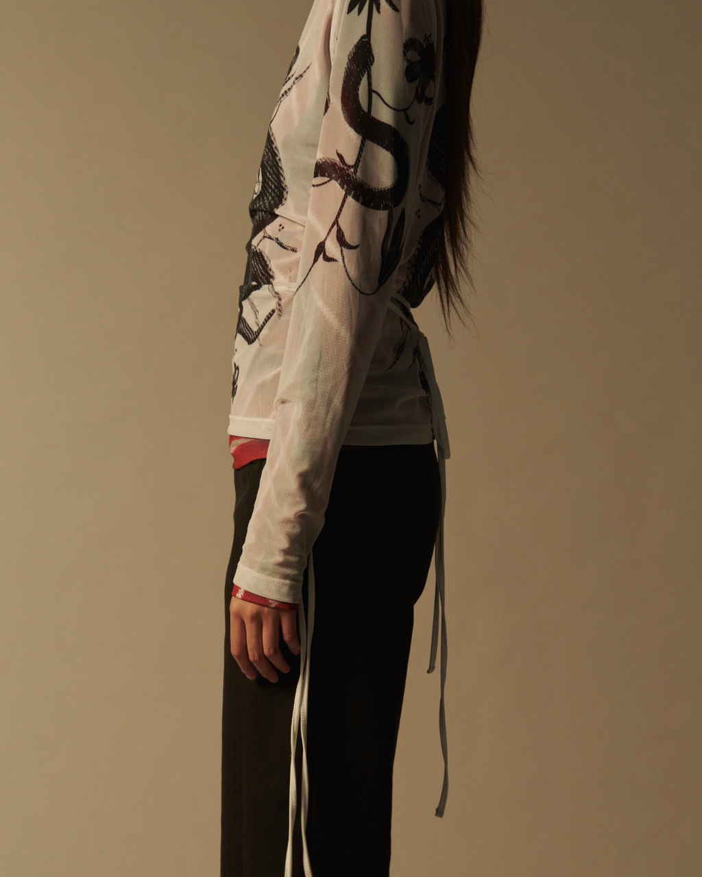 Snake Print Longsleeve Top