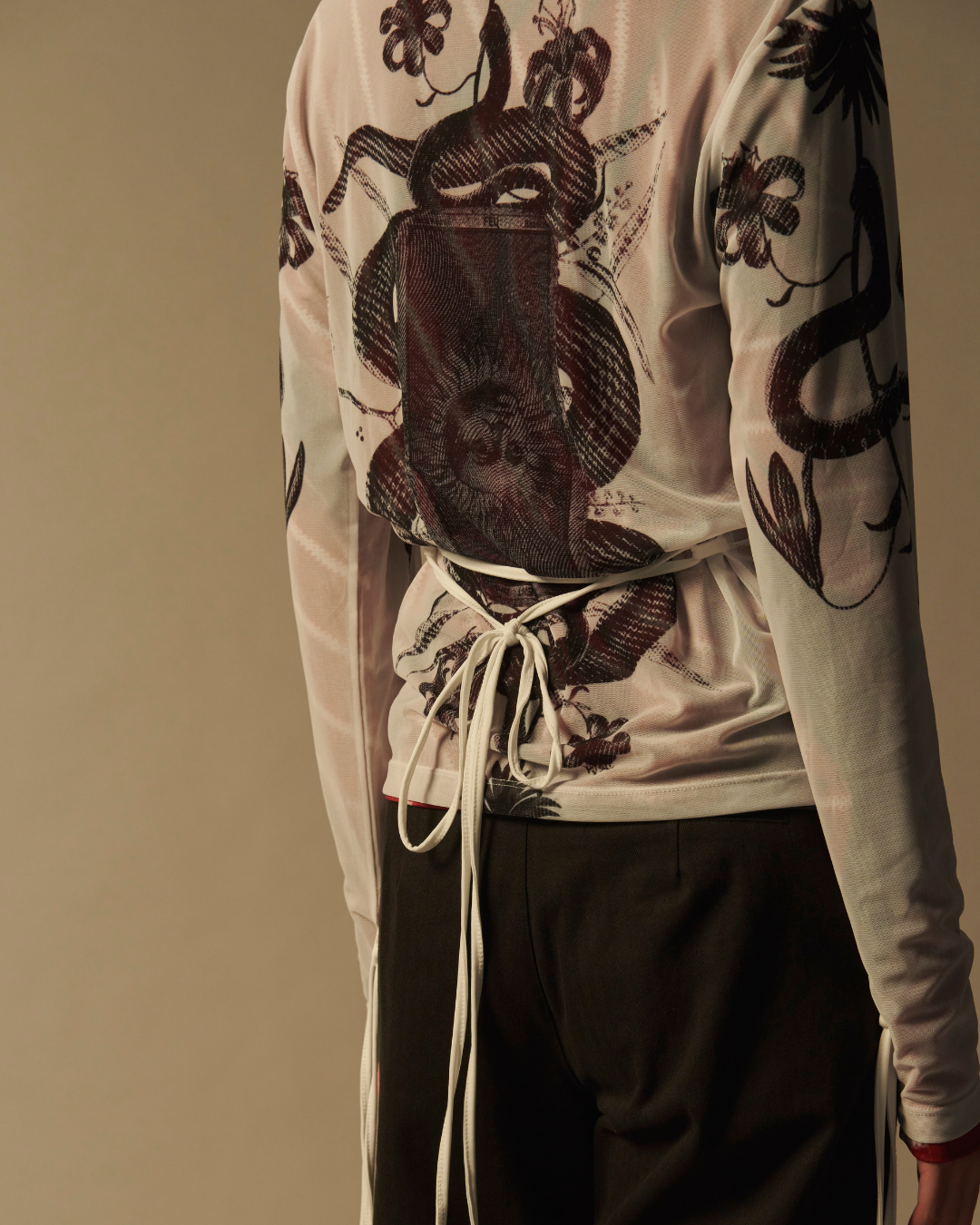 Snake Print Longsleeve Top