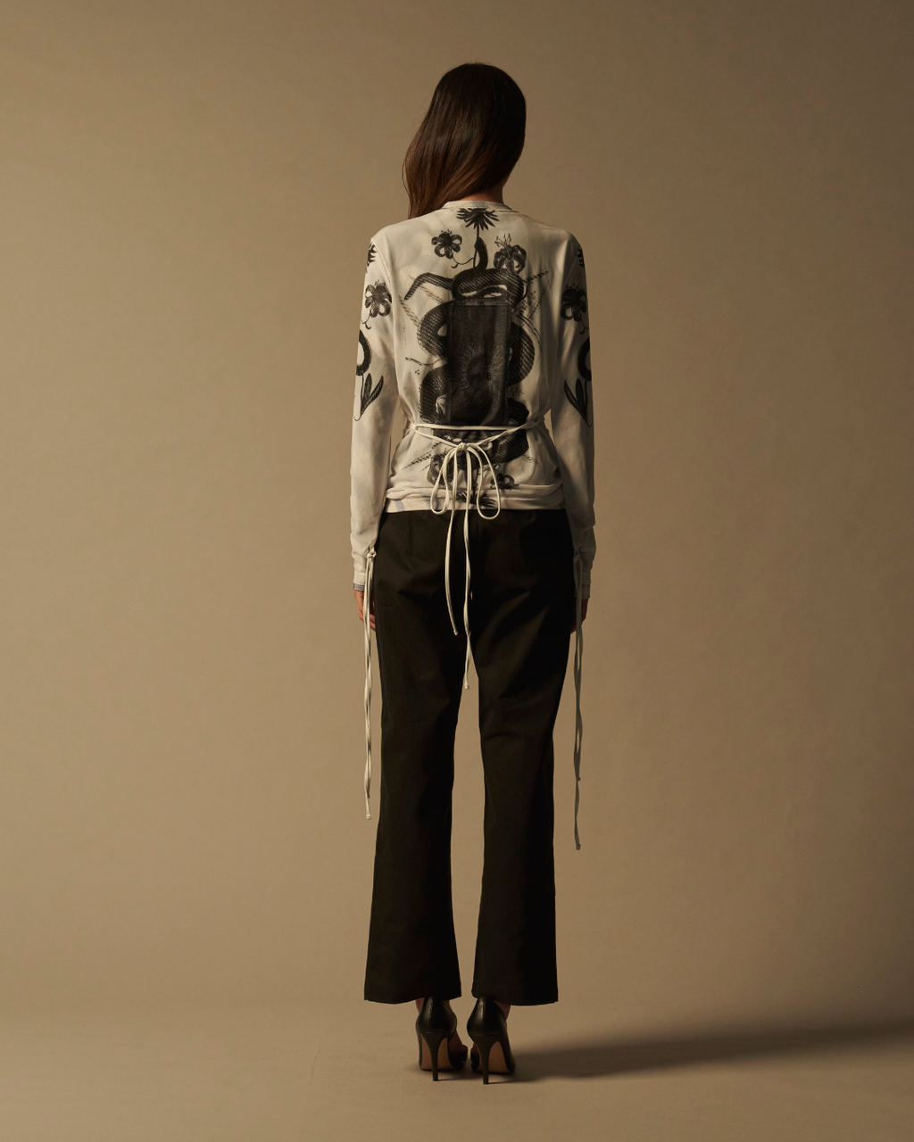 Snake Print Longsleeve Top