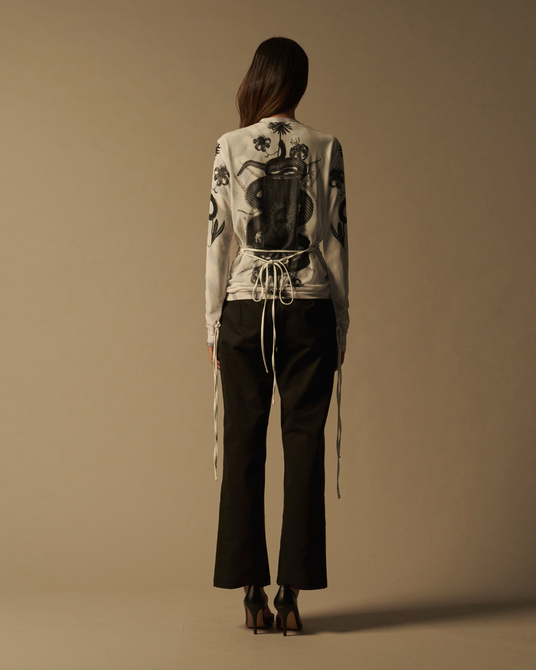 Snake Print Longsleeve Top