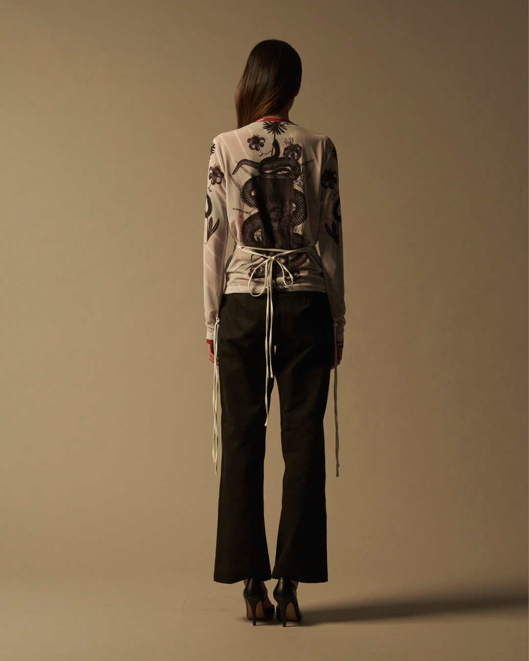 Snake Print Longsleeve Top