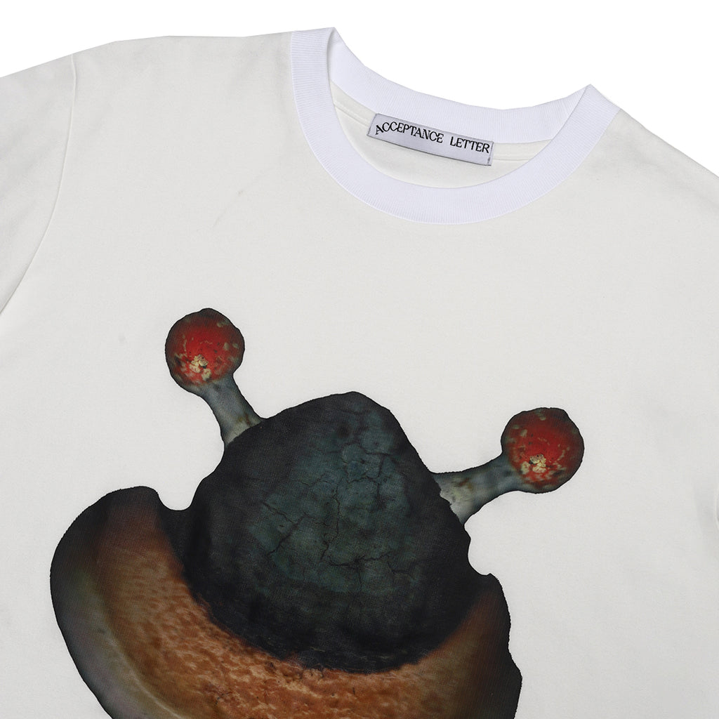 Smiley Funghi T-Shirt - White, Black