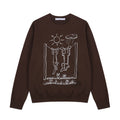 Paw & Purr Crewneck - Chocolate