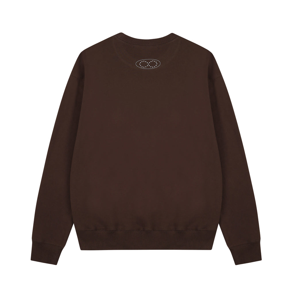 Paw & Purr Crewneck - Chocolate