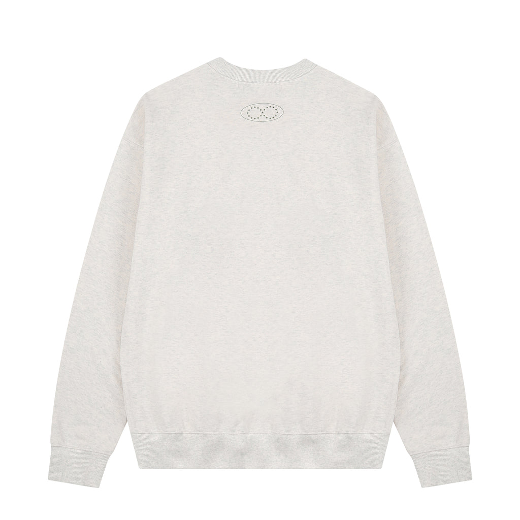 Puss & Pup Crewneck - Pastel Gray