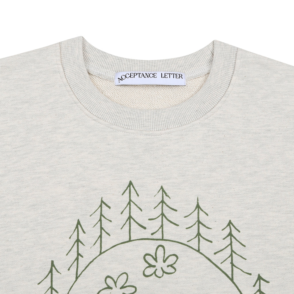 Puss & Pup Crewneck - Pastel Gray