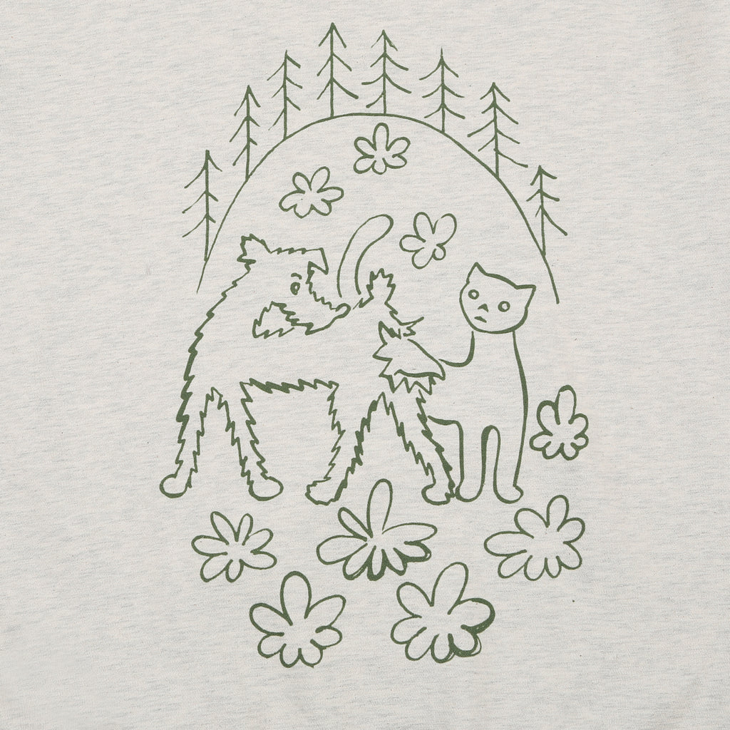 Puss & Pup Crewneck - Pastel Gray