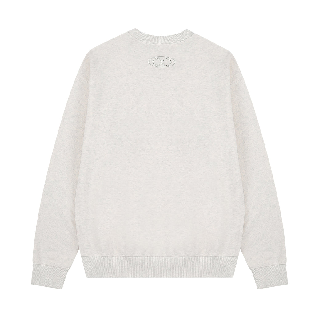 Paw & Purr Crewneck - Pastel Gray