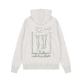 Paw & Purr Hoodie Sweatshirt - Pastel Gray